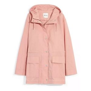 New Madewell Pink Anorak Raincoat Size Medium